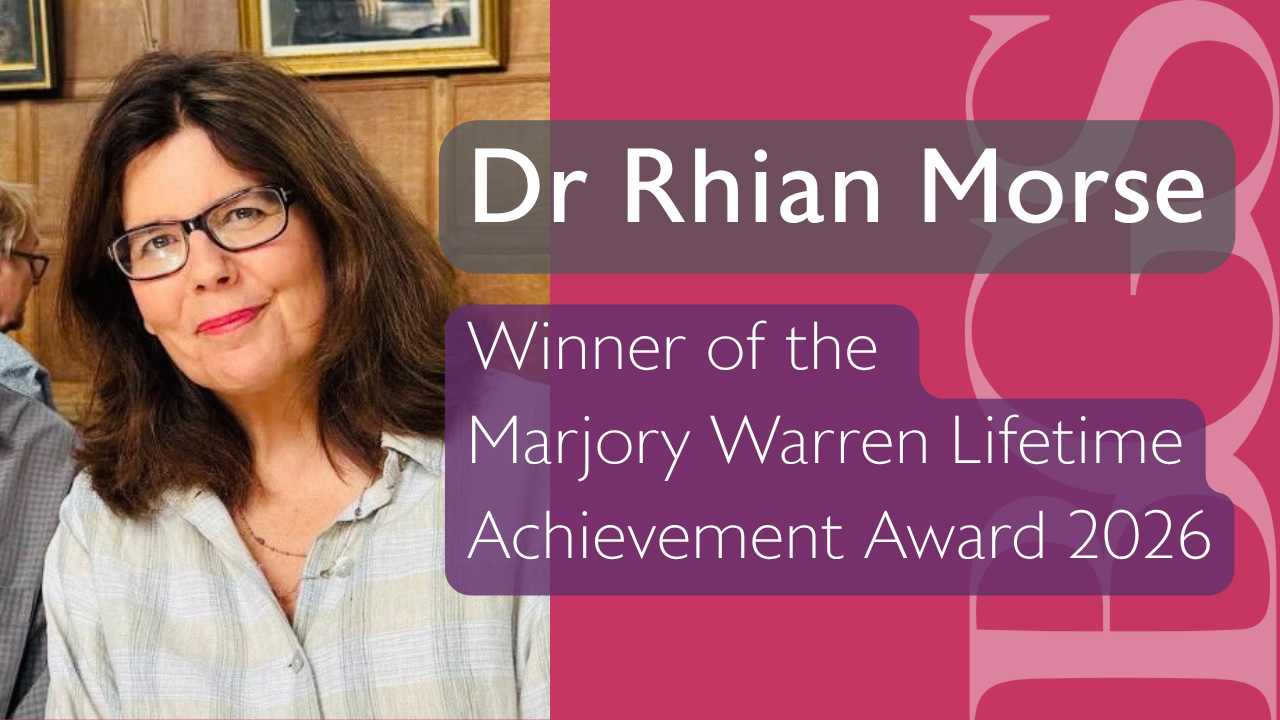 Dr Rhian Morse, winner of the Marjory Warren Lifetime Achievement Award 2026