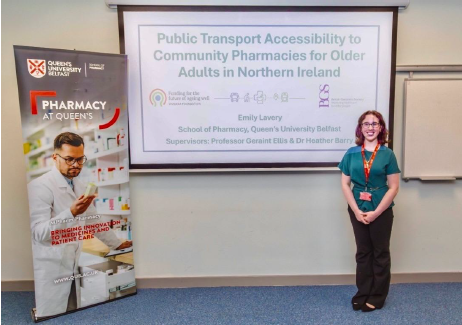 Emily Lavery presenting her MED-AGE research