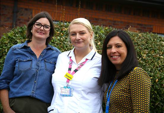 Left to right: Alice Kilby, Victoria Place, Rebecca Smith
