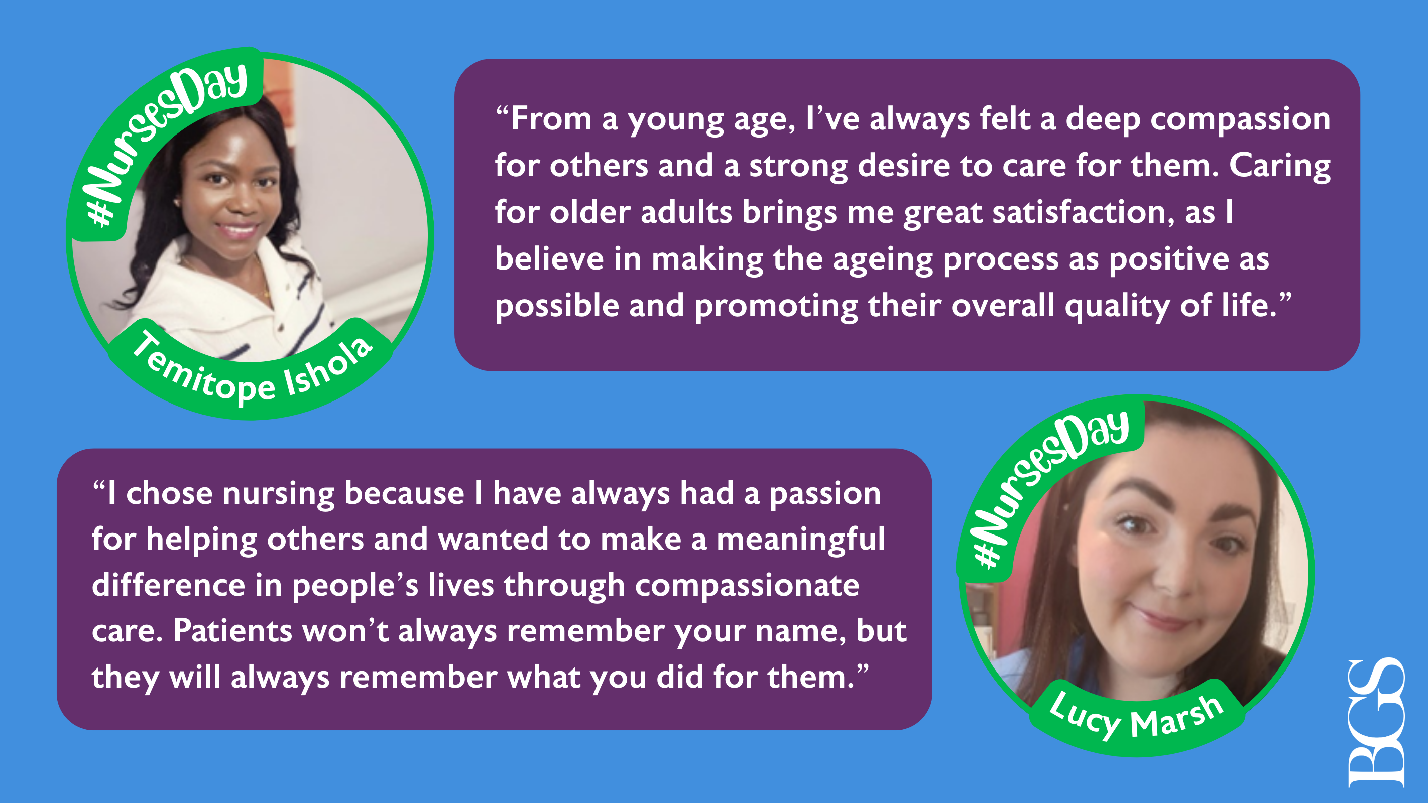 Temitope Ishola and Lucy Marsh