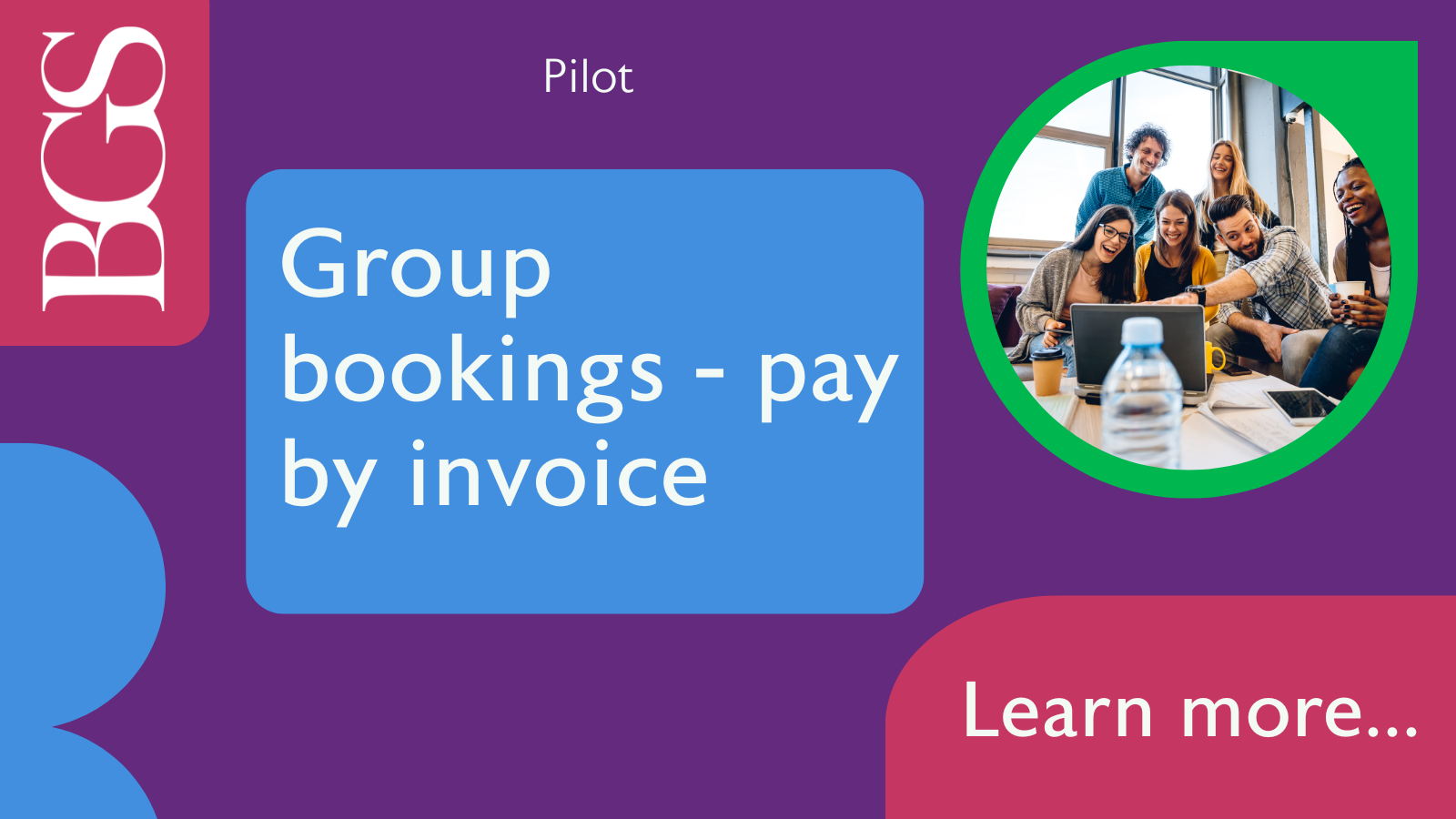 Group bookings pay by invoice pilot