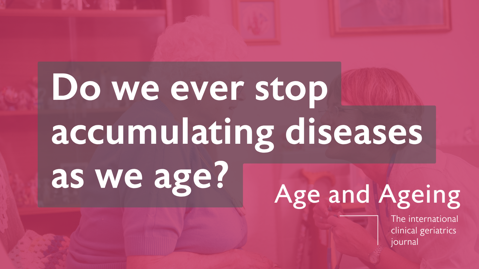 Do we ever stop accumulating diseases as we age?
