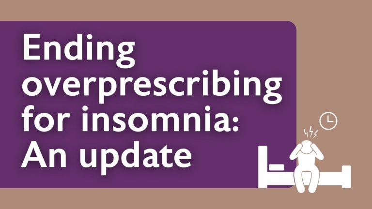 Ending overprescribing for insomnia: an update