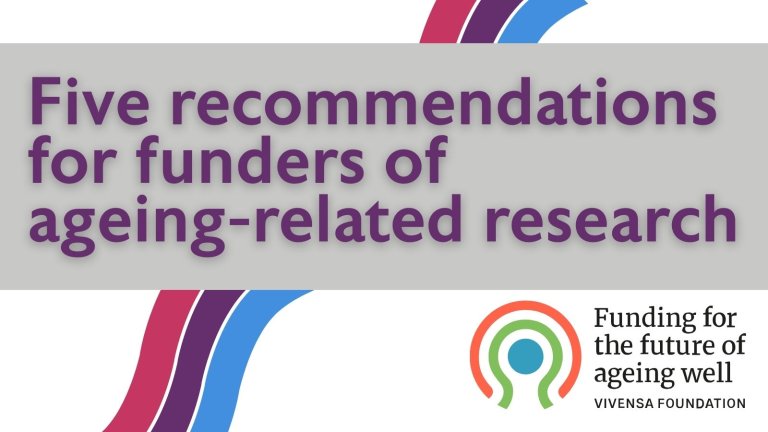 Five recommendations for funders of ageing-related research 