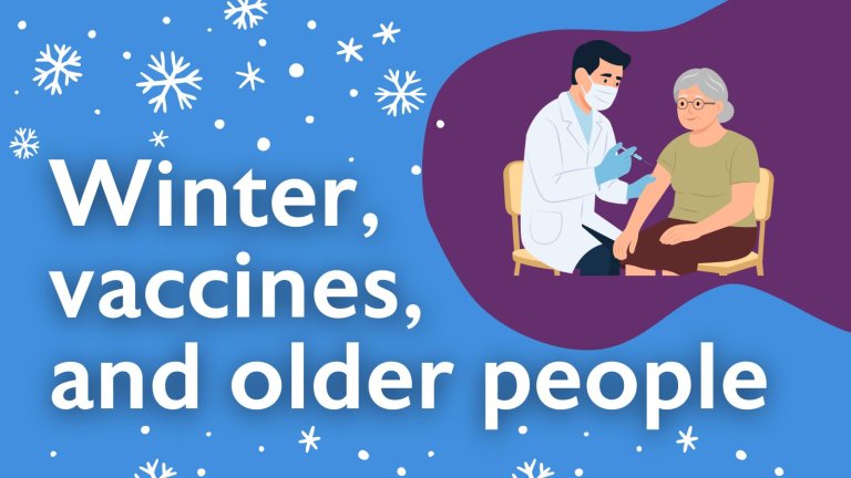 winter, vaccines, and older people
