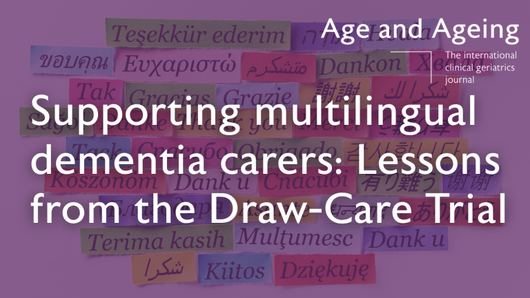 Supporting multilingual dementia carers: Lessons from the Draw-Care Trial