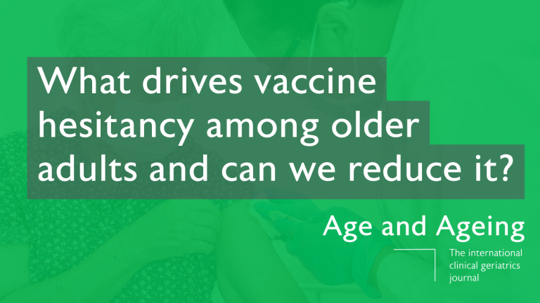 What drives vaccine hesitancy among older adults and can we reduce it?