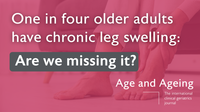 One in four older adults have chronic leg swelling: Are we missing it?