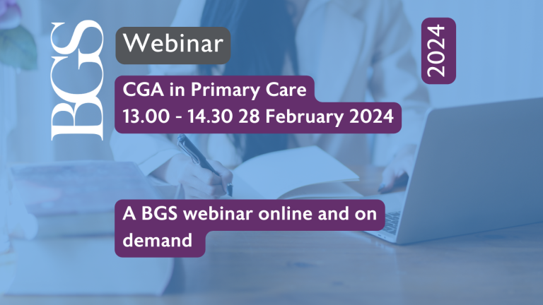 CGA in Older People Webinar