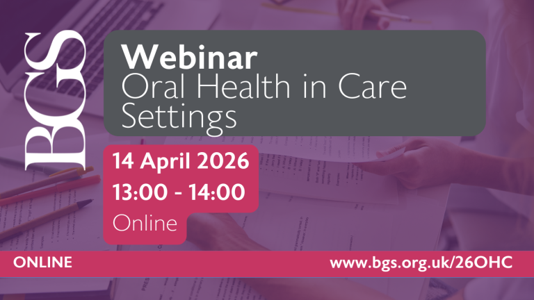 2026 Oral Health in Care settings webinar card