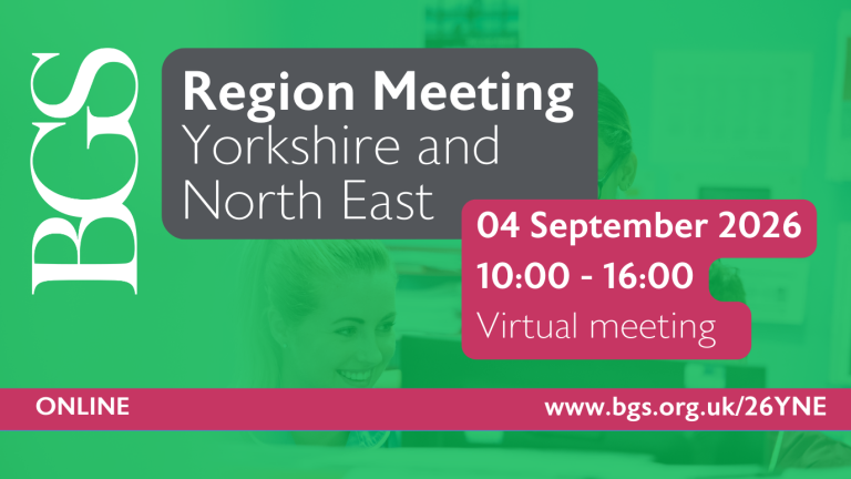 BGS 2026 Yorkshire and North East Region Meeting
