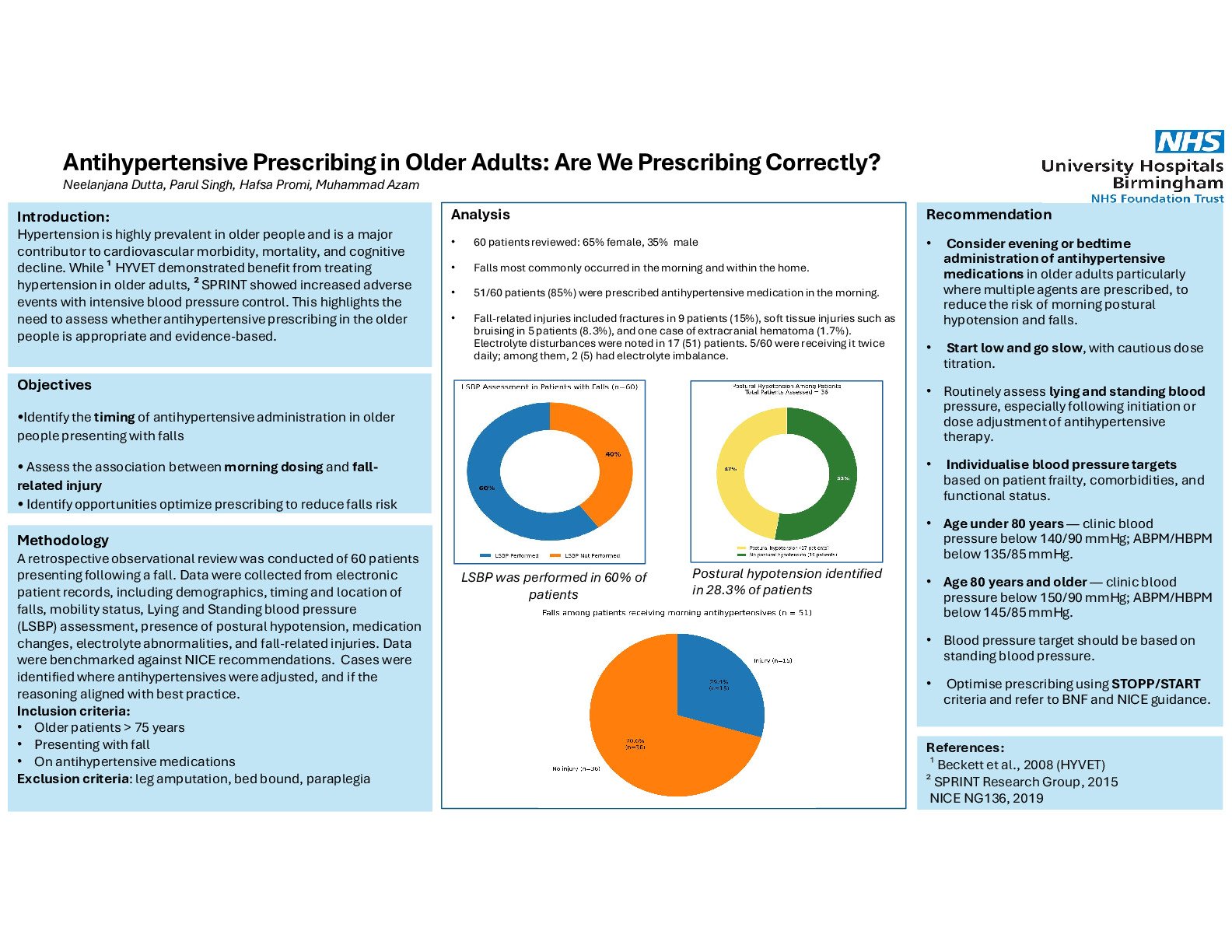 Antihypertensive Prescribing in Older Adults: Are We Prescribing Correctly? poster preview image
