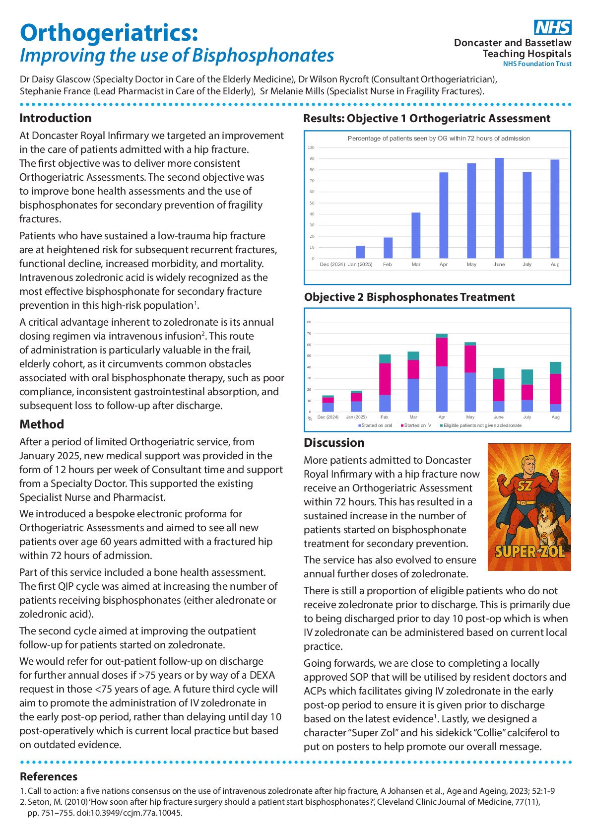 Orthogeriatrics: Improving the use of Bisphosphonates poster preview image