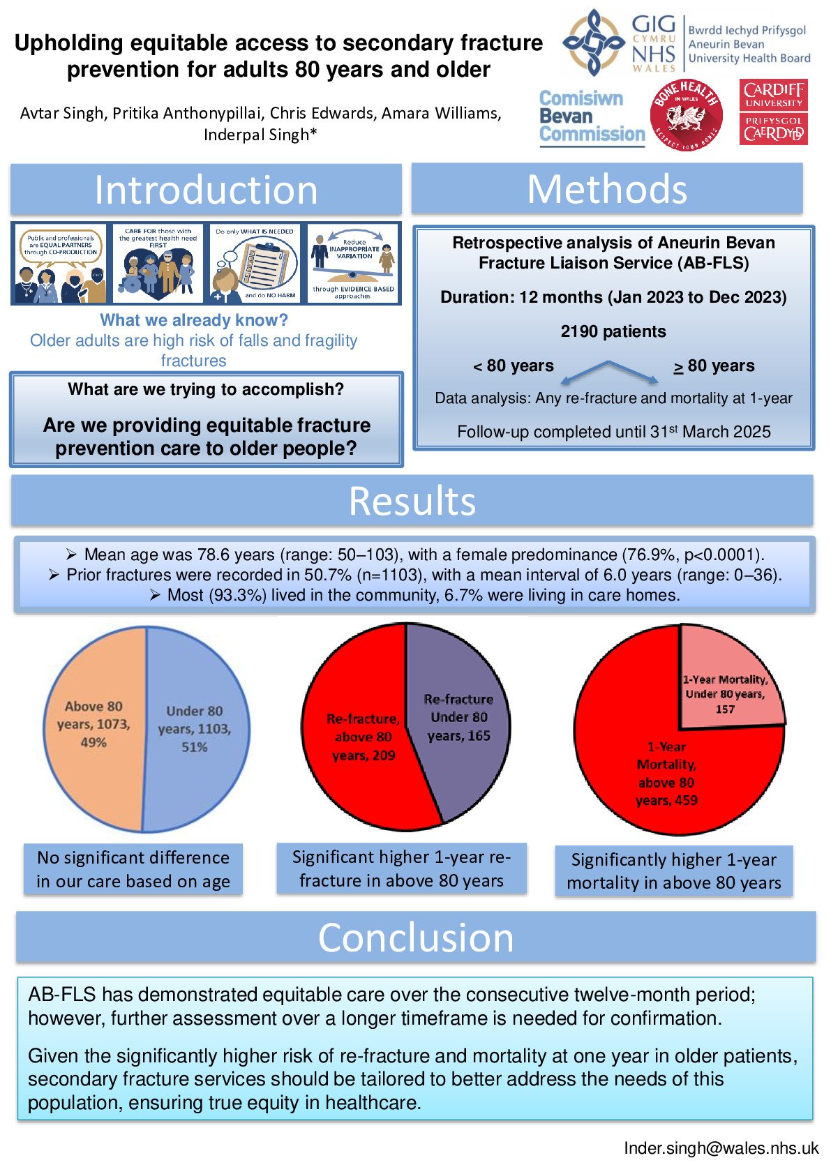 Upholding equitable access to secondary fracture prevention for adults 80 years and older poster preview image