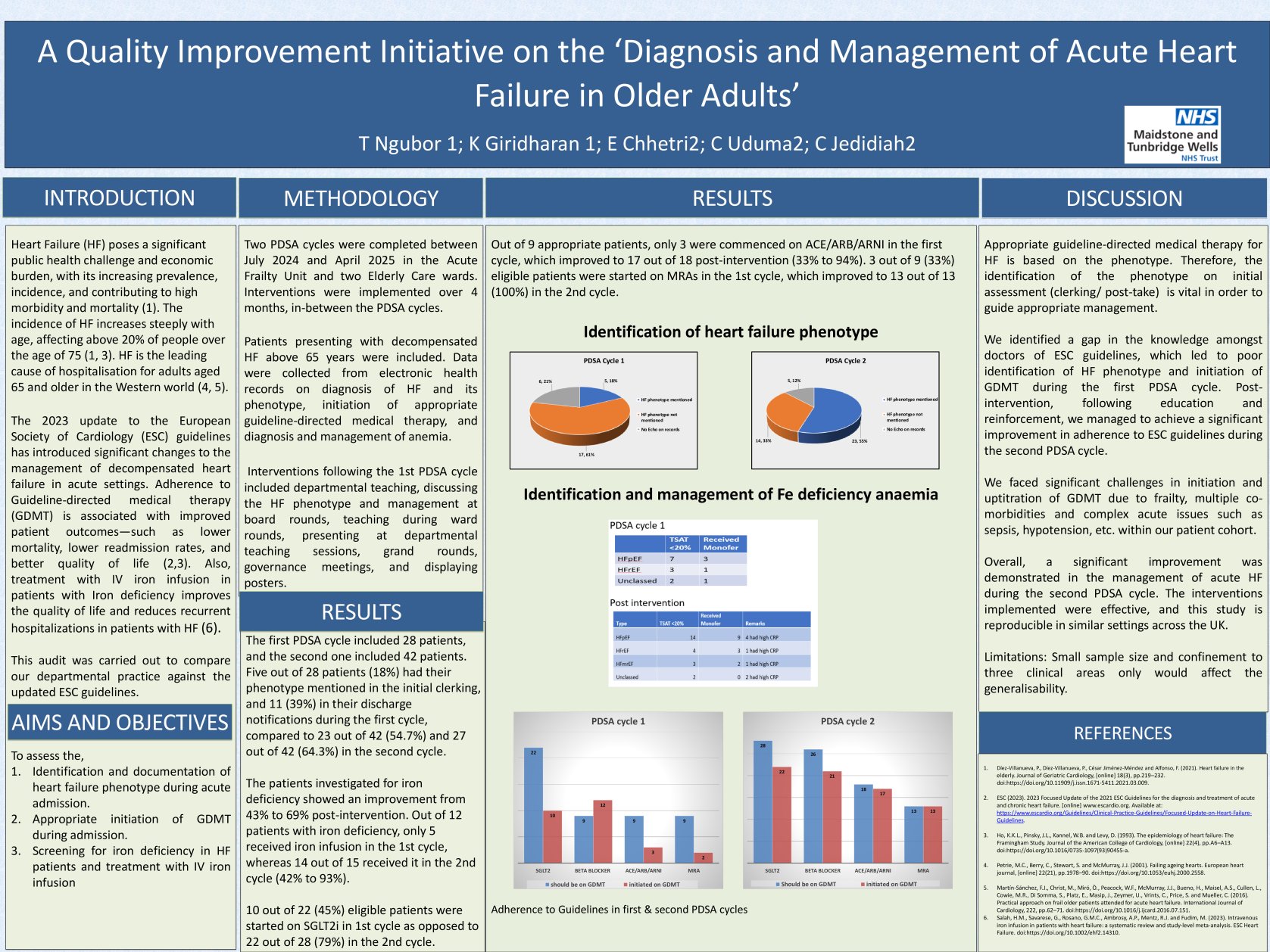 A Quality Improvement Initiative on the ‘Diagnosis and Management of Acute Heart Failure in Older Adults’ poster preview image