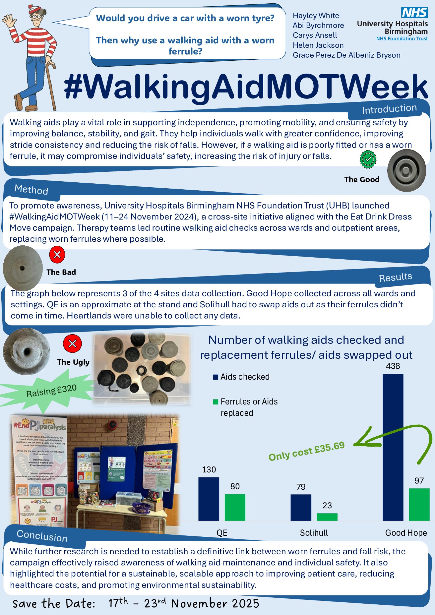 #WalkingAidMOTWeek at UHB poster preview image