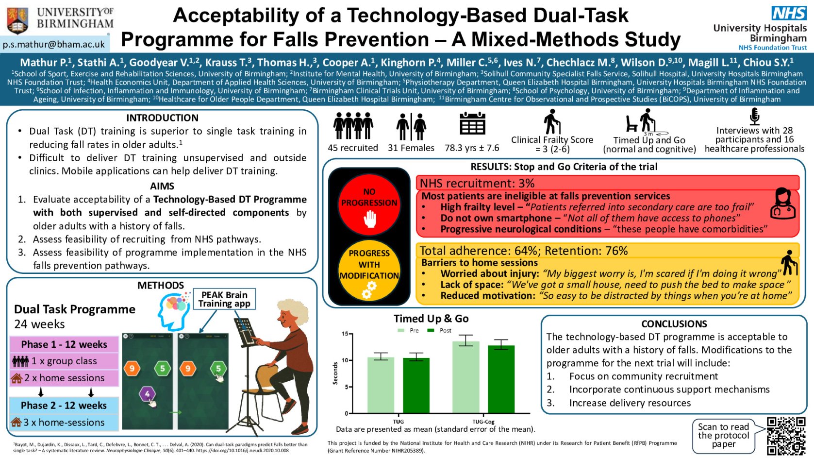 Acceptability of a Technology-Based Dual-Task Programme for Falls Prevention – A Mixed-Methods Study poster preview image