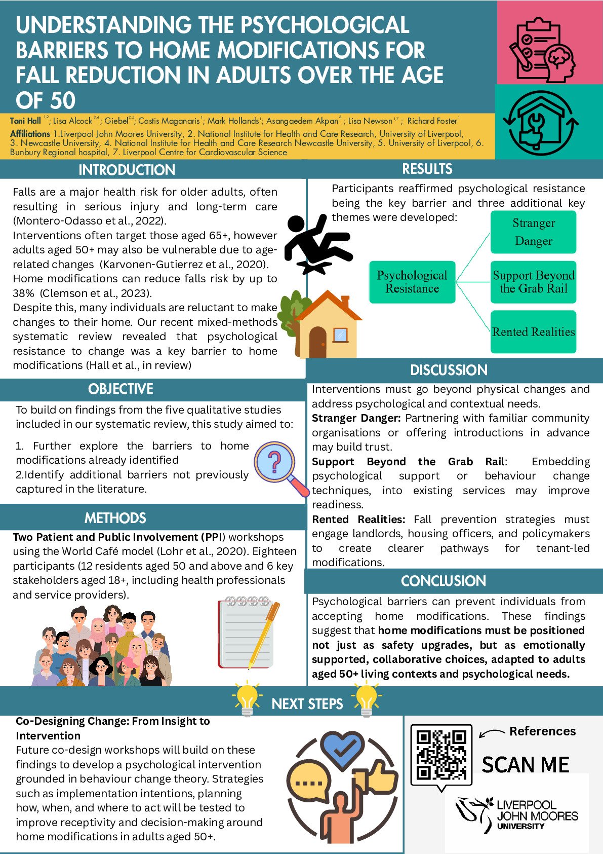Understanding the Psychological Barriers to Home Modifications for Fall Reduction in Adults over the age of 50 poster preview image