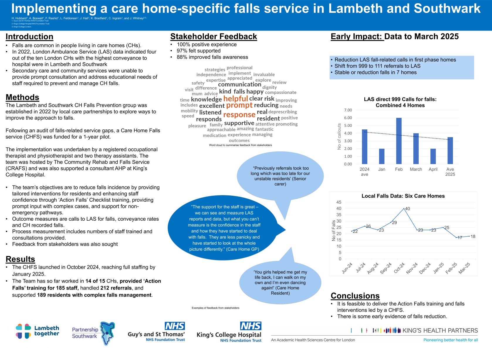 Implementing a care home-specific falls service in Lambeth and Southwark poster preview image