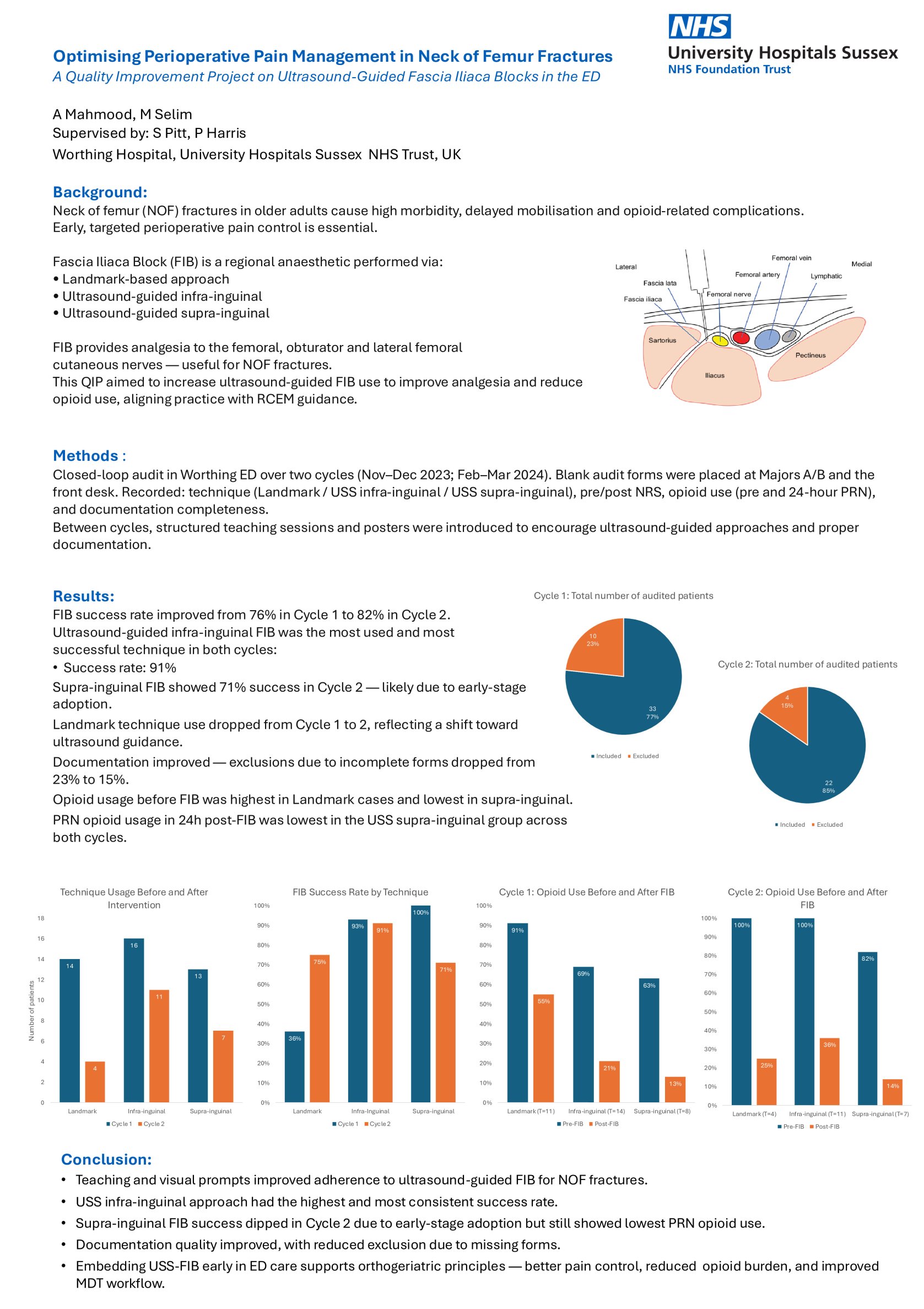 Optimising Perioperative Pain Management in Neck of Femur Fractures: A QIP on Ultrasound-Guided Fascia Iliaca Blocks in the ED poster preview image