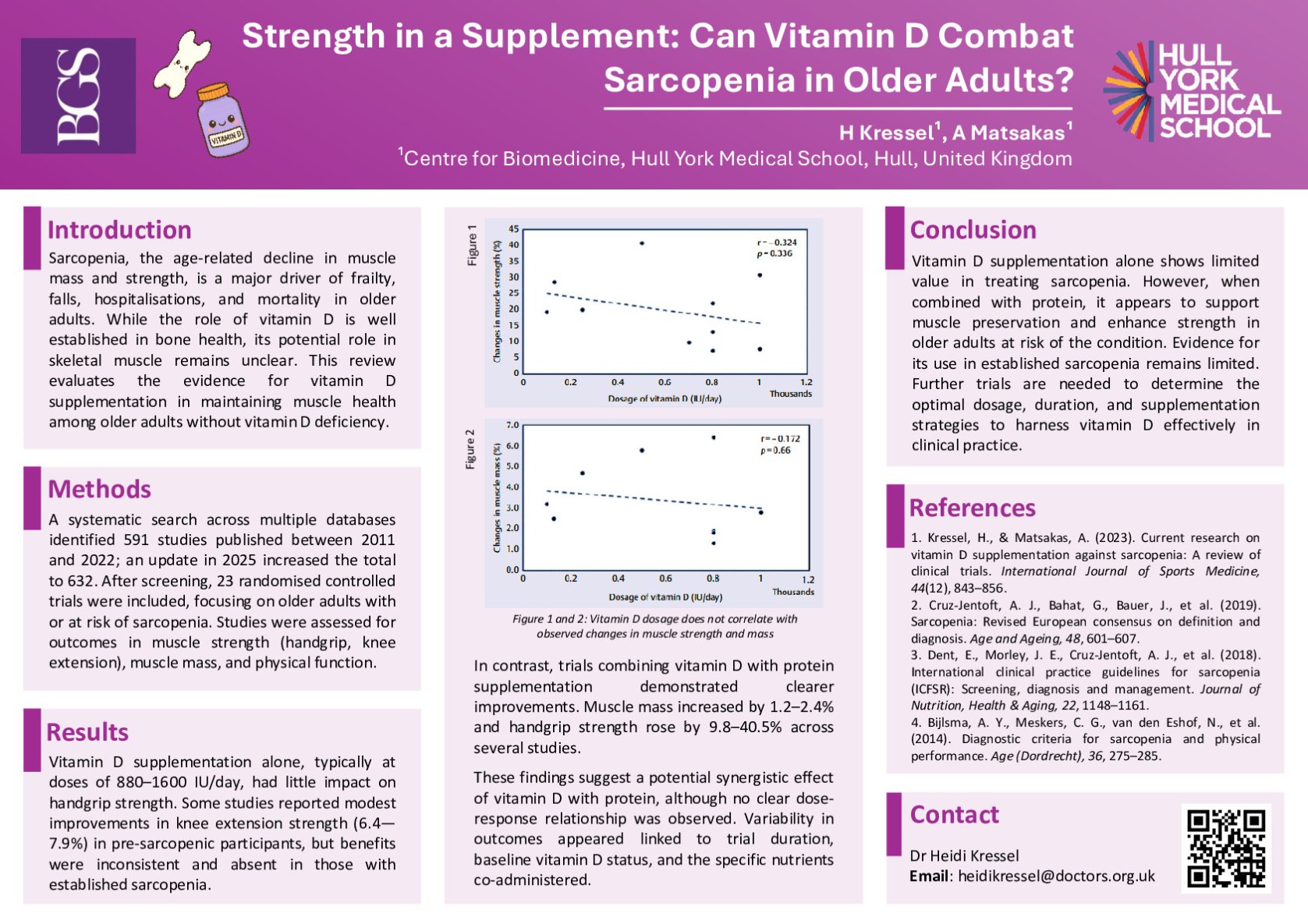 Strength in a Supplement: Can Vitamin D Combat Sarcopenia in Older Adults? poster preview image