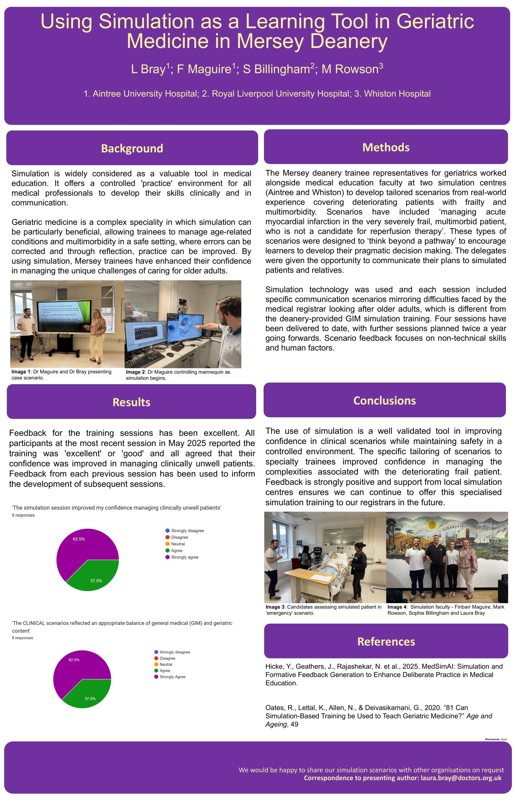 Using Simulation as a Learning Tool in Geriatric Medicine in Mersey Deanery poster preview image