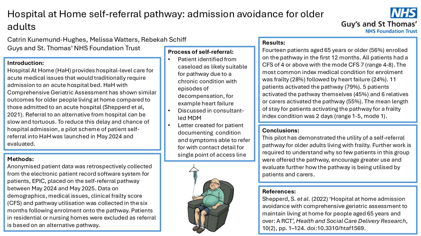 Hospital At Home self-referral pathway: admission avoidance for older adults poster preview image