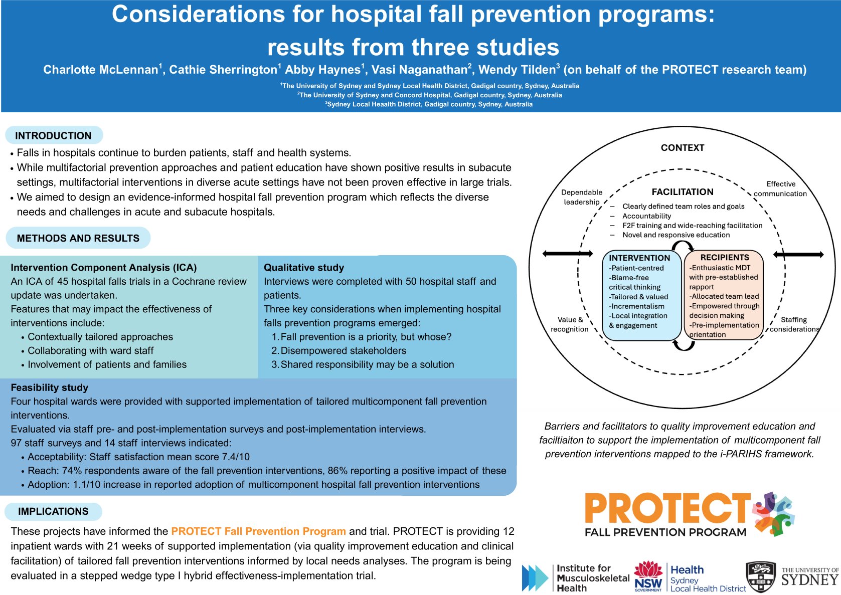  Considerations for hospital fall prevention programs: results from three studies poster preview image