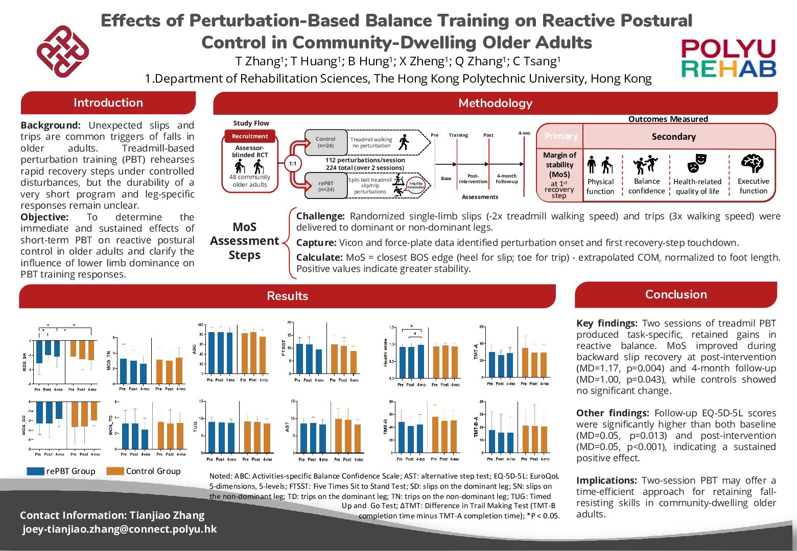 Effects of Perturbation-Based Balance Training on Reactive Postural Control in Community-Dwelling Older Adults poster preview image