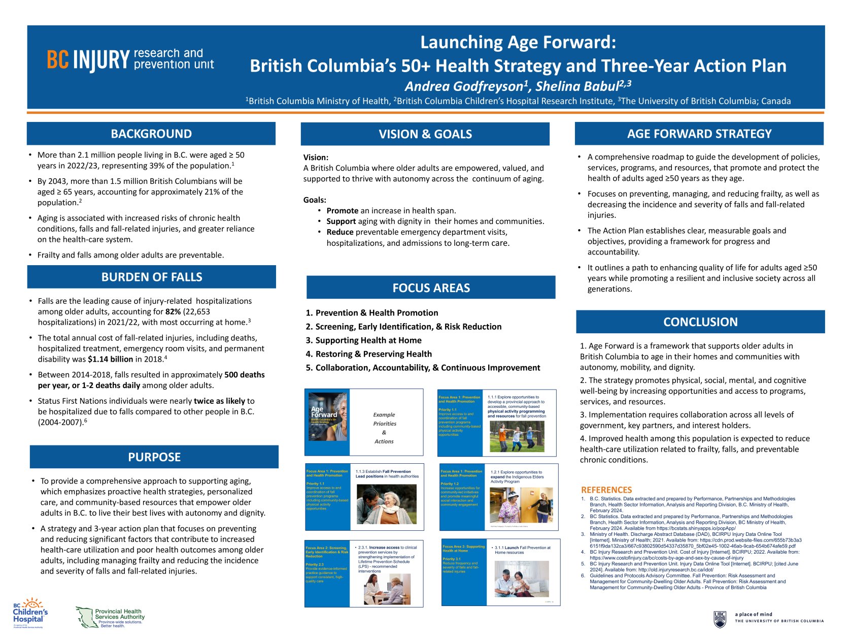 Launching Age Forward: British Columbia, Canada’s 50+ Health Strategy and 3-Year Action Plan poster preview image