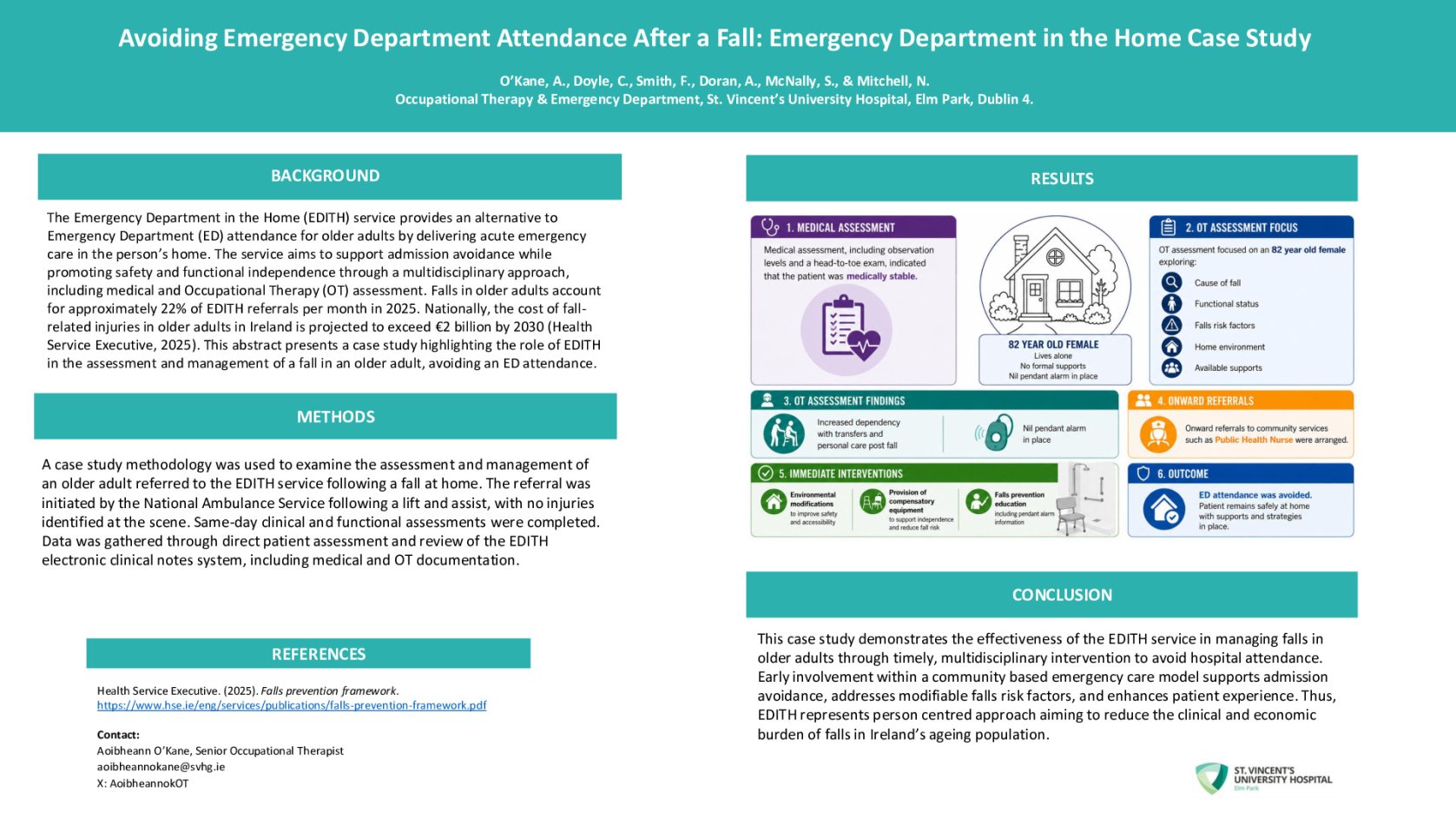 Avoiding Emergency Department Attendance After a Fall: Emergency Department in the Home Case Study  poster preview image