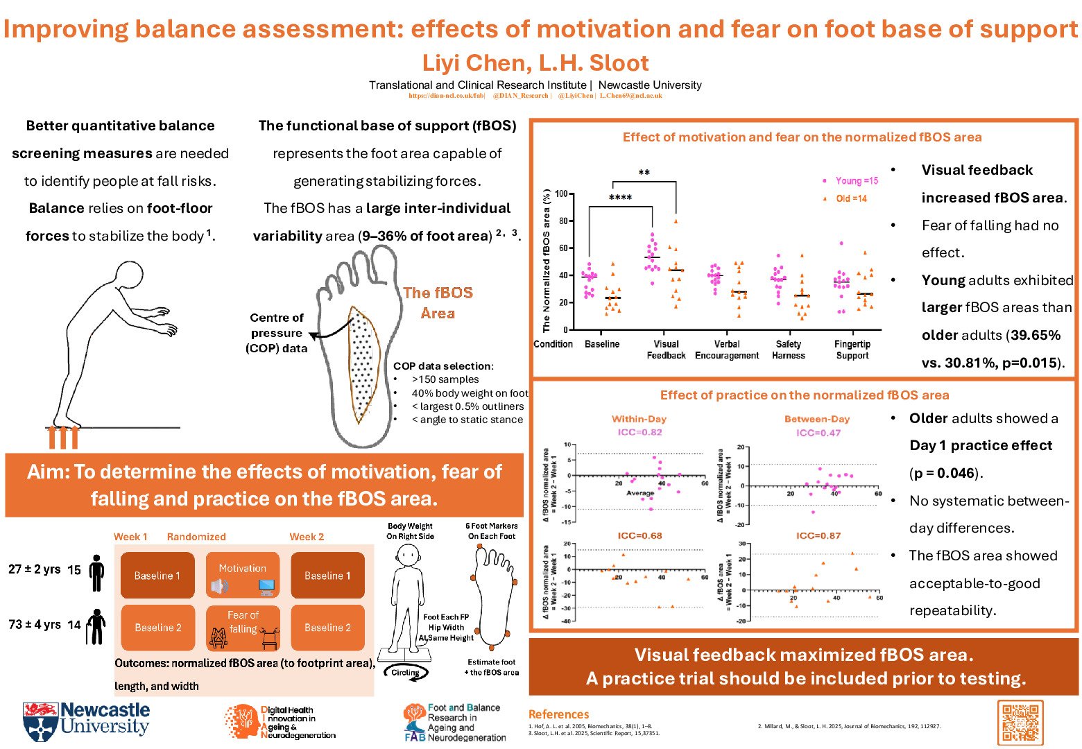  Improving balance assessment: effects of motivation and fear on feet’s base of support poster preview image