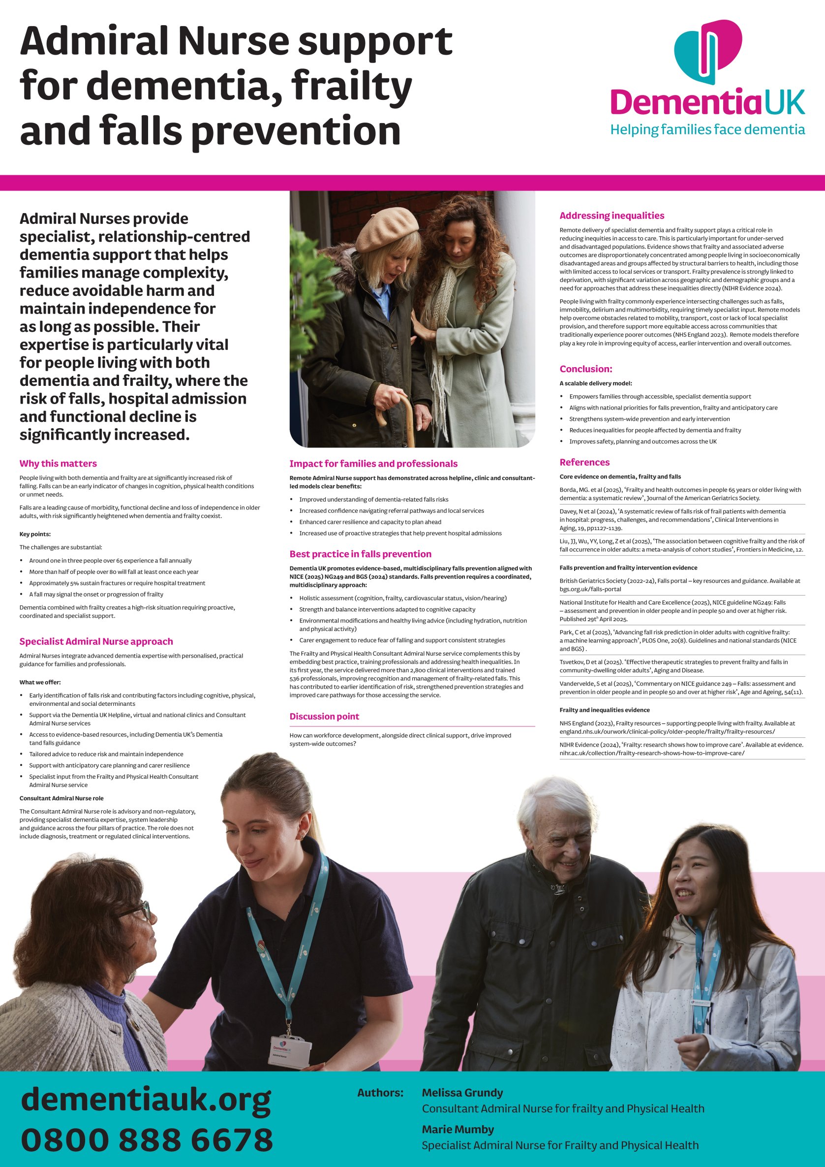  Falls Prevention in Dementia: Integrating Frailty and Specialist Nursing Leadership poster preview image