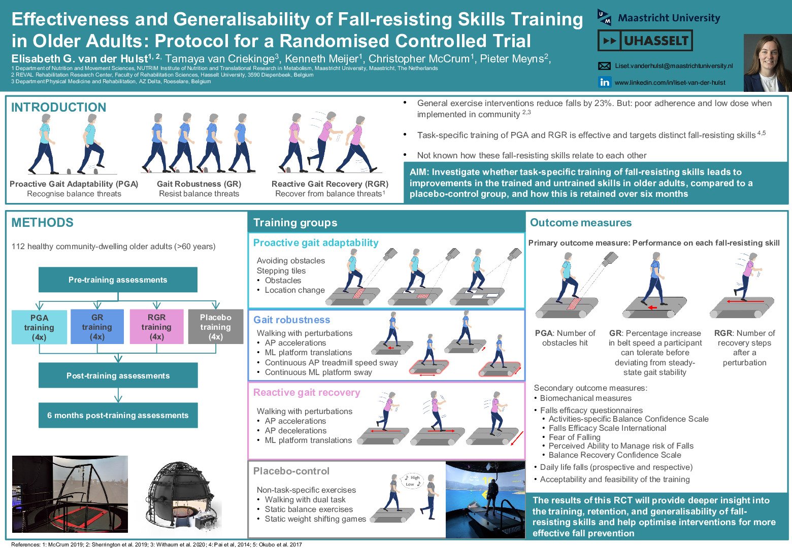 Effectiveness and Generalisability of Fall-resisting Skills Training in Older Adults: Protocol for a Randomised Controlled Trial poster preview image