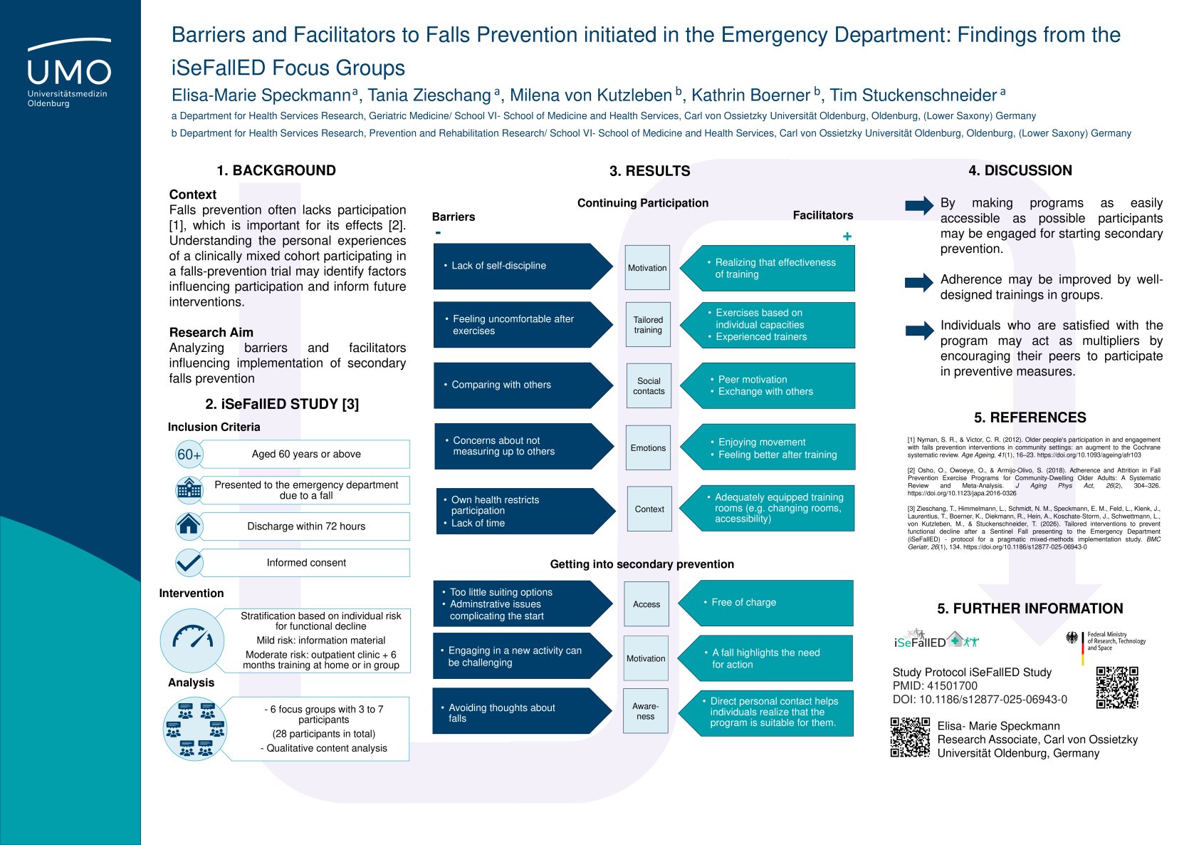 Barriers and Facilitators to Secondary Falls Prevention After an ED Fall: Findings From the iSeFallED Focus Groups poster preview image