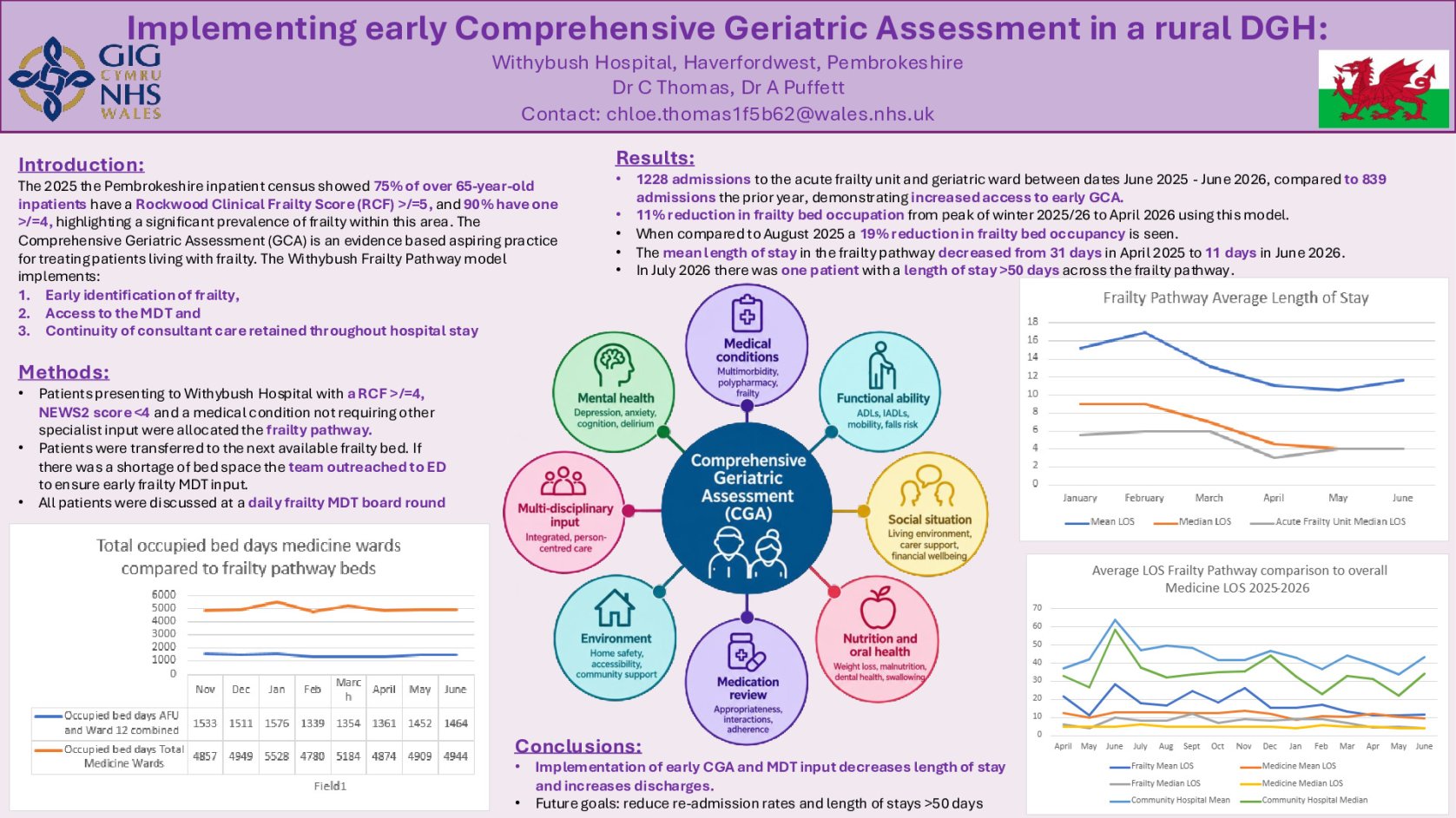 Implementing early Comprehensive Geriatric Assessment in a rural DGH: poster preview image