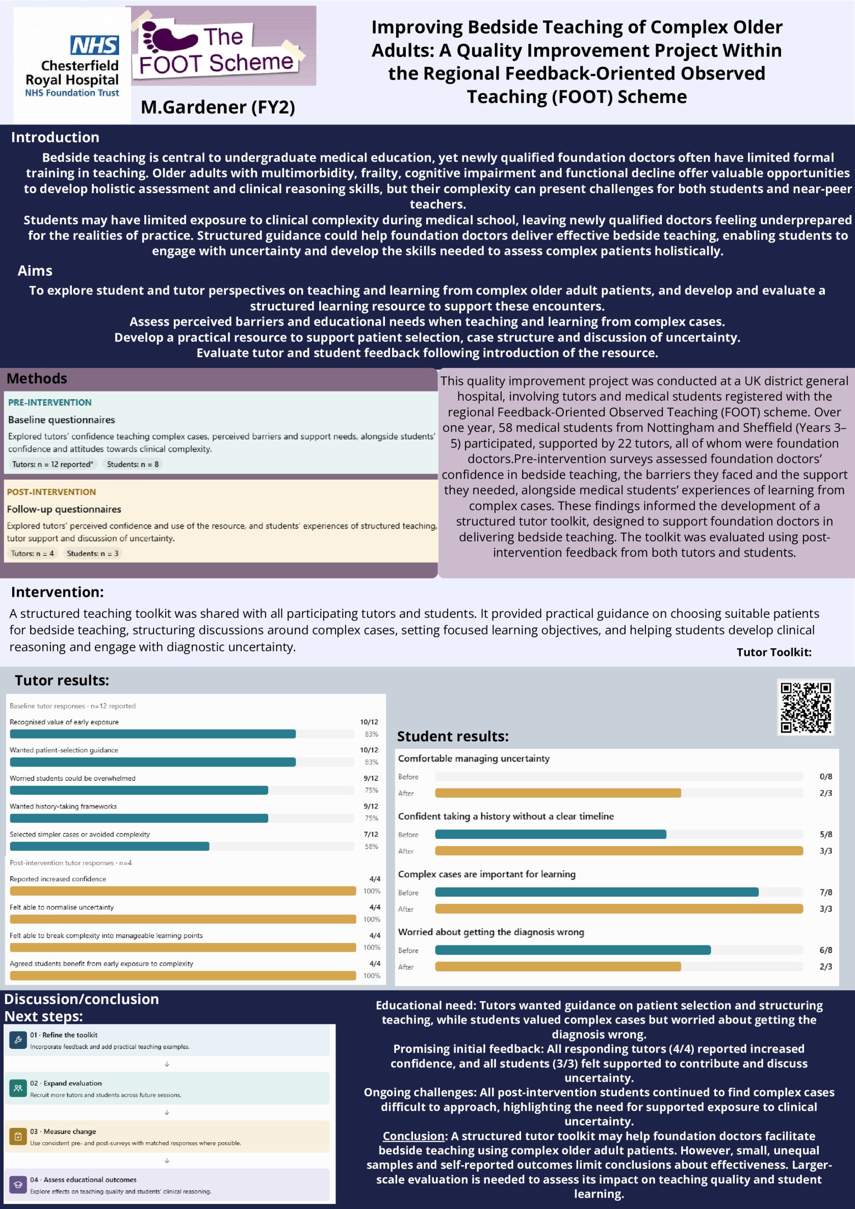 Teaching Medical Students to Manage Clinical Complexity and Assess Function in Older Adults poster preview image