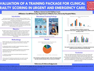 Evaluation of a Training Package for Clinical Frailty Scale Scoring in Urgent and Emergency Care. poster preview image