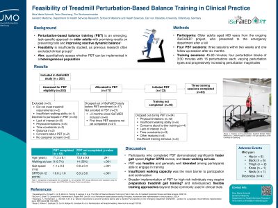 Feasibility of Treadmill Perturbation-Based Balance Training in Clinical Practice  poster preview image