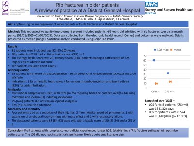 Rib fractures in Older People - a review of Practice at a District General Hospitalral  poster preview image