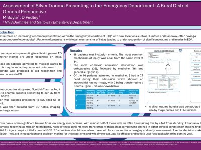 Assessment of Silver Trauma Presenting to the Emergency Department: A Rural District General Perspective poster preview image