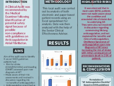 Anticoagulation in Atrial Fibrillation  poster preview image