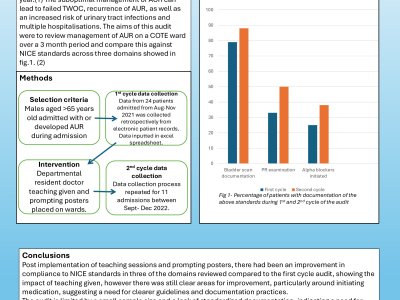 Management of acute urinary retention in older males poster preview image