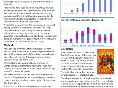 Orthogeriatrics: Improving the use of Bisphosphonates poster preview image