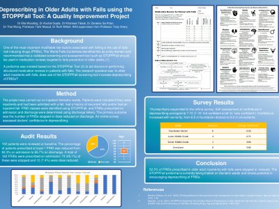 Deprescribing in older adults with falls using the STOPPFall tool: A Quality Improvement Project  poster preview image