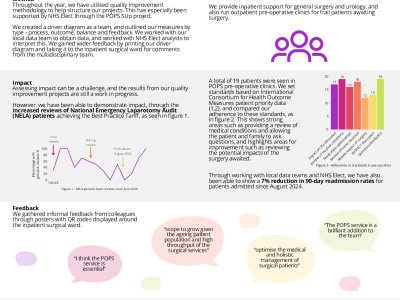 The POPS service at Wye Valley NHS Trust - One year on poster preview image