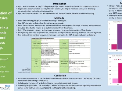 Improving documentation of Comprehensive Geriatric Assessment in a new electronic patient record system across care settings poster preview image