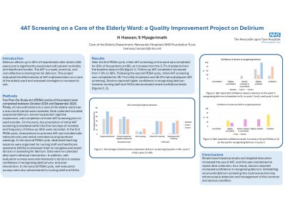 4AT Screening on a Care of the Elderly Ward: a Quality Improvement Project on Delirium poster preview image