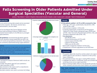 Falls Screening in Older Patients Admitted Under Surgical Specialties poster preview image