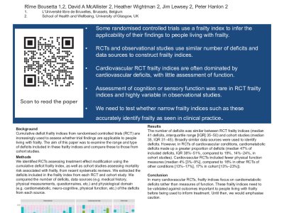Does the frailty index applied to randomised controlled trials really measure frailty? poster preview image